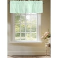 thumbnail image 3 of Green Stripes Valances for Windows, Rod Pocket Kitchen Valance Curtains - Soft & Washable Small Window Treatment for Living Room, Bathroom, Classic Vertical Striped 54x18inch, 1 Panel, 3 of 9