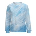 thumbnail image 7 of Colorful Marble Pattern Womens Oversized Sweatshirts Hoodies Crewneck Casual Tops Comfy FallWinter Clothes 2024, 7 of 7