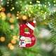 thumbnail image 5 of Adornos navideños, adornos navideños, regalos navideños, árbol de Navidad acrílico 2D, colgante de 26 letras, regalo decorativo, colgantes para fiestas navideñas familiares, objetos colgantes, 5 of 6