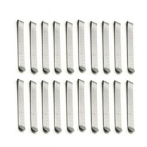 JZROCKER 20Pcs Metal Sewing Clips Stainless Steel Hemming Clips Fabric Measuring Ruler
