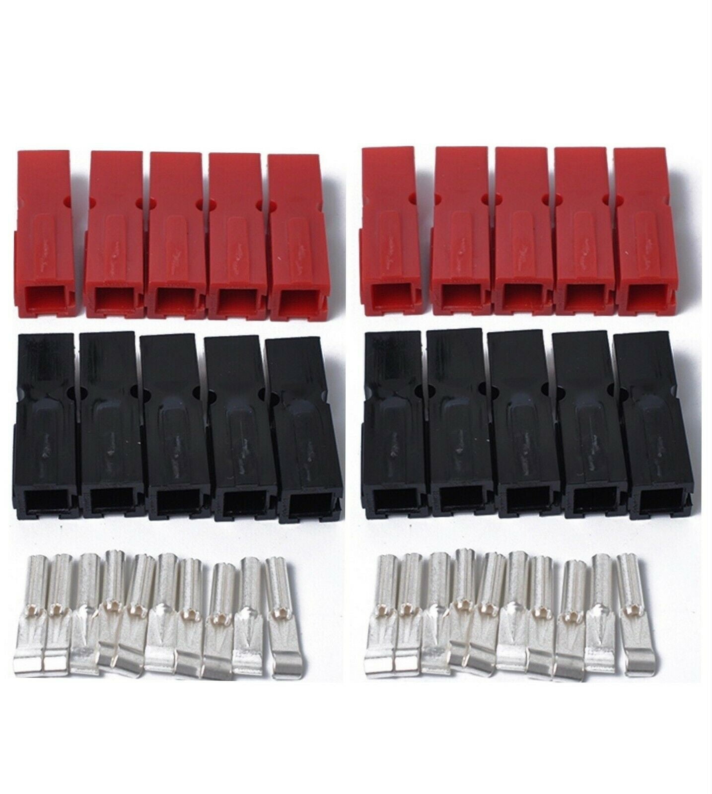 Red & Black Housings Anderson Powerpole Connector 50 Pack 30 Amp Contacts 