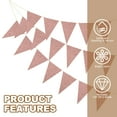 thumbnail image 3 of Uxcell Pennant Banner Flags Paper Triangle Flag Bunting Banner Garland Vintage Pennant Flags String for Wedding Birthday Rose Gold, 3 of 7