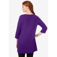 thumbnail image 2 of Woman Within Plus Size Perfect Three-Quarter-Sleeve Scoopneck Tunic, 2 of 6