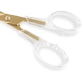 thumbnail image 3 of Elegantes tijeras multiusos de acero inoxidable dorado acrílico para oficina, hogar, escuela, manualidades (6,5 pulgadas), 3 of 7