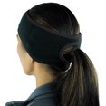 thumbnail image 2 of Diadema de cola de caballo Sunnimix para mujeres, Warm Polar Fleece, Negro, 2 of 8