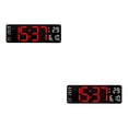 thumbnail image 1 of Wosthever Modern Digitals Wall Clock Calendar Adjustable NightStand Brightness Type2 NO2, 1 of 1