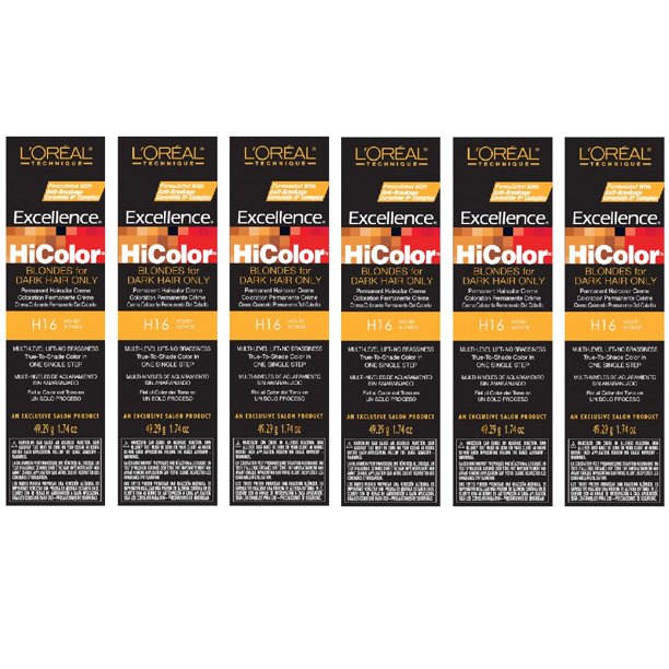 L'Oreal Excellence HiColor H16 Honey Blonde Permanent Color HC-05124 (6