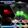 thumbnail image 4 of LED Flash Light for Bike with Twin Eye Design and Flexible Silicone Strap Night Riding Signal Safety Lamp in Blue, 4 of 5
