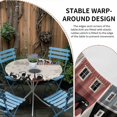 thumbnail image 2 of Black Cat Round Tablecloth for 55-60 Inch Tables, Fitted Table Cover with Elastic Edge, Cartoon Modern Art Waterproof Outdoor Table Cloth Protector for Patio Garden Dinner Picnic, 2 of 9