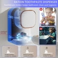 thumbnail image 2 of Automatic Toothpaste Dispenser Wall Mounted - Upgraded Toothpaste Squeezer for Kids & Adults, No-Drip Bathroom Accessories with Quantitative Pump, Space-Saving Holder for Tube Toothpaste, 2 of 7