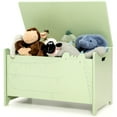 thumbnail image 1 of Costway Boîte à Jouets pour Enfants avec Charnière de Sécurité Coffre de Rangement en Bois Organisateur de Rangement à Couvercle Rabattable Vert, 1 of 10