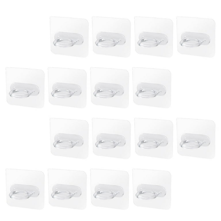 16PCS Adhesive Hooks for Nail-Free Shower Caddy Shelf