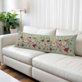 thumbnail image 2 of Sage Green Floral Body Pillow Covers, Spring Flowers Leaves Farmhouse Soft Breathable Throw Pillow Cases with Invisible Zipper, Decorative Pillowcase Pillows Protectors for Sofa Bed Couchair 20"x54", 2 of 9
