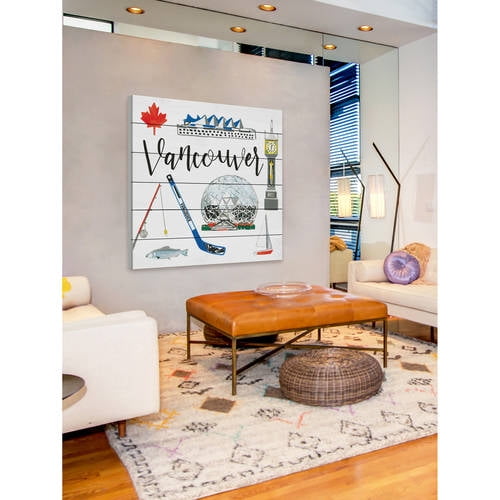 Marmont Hill "Red Maple Leaf" by Molly Rosner Painting Print on White Wood