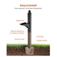 thumbnail image 6 of Mailbox Post 56 Inch, Aluminum In-Ground Mount, Black, 6 of 9