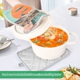 thumbnail image 3 of Yayeee Pot Holders Kitchen Heat Resistant with Pocket 7"x9.8" Cotton Oven Cooking Hot Pads, Retro UFO, 3 of 7