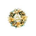 thumbnail image 1 of Decoraciones de Navidad Al Aire Libre Anillo de la Flor de Navidad, Colgante de Puerta, Colgante de Pared, Corona de Flores de la Vid, Gran Decoración de la Escena, Arco de Imitación Hecha a Mano, Cor, 1 of 6