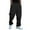 Black, variant on WTOBBY Men's Baggy Stacked Sweatpants, Wide Leg Flared Joggers with Drawstring Waist, Streetwear Style Lounge Pants with Pockets for Men,Black L