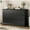 White, variant on Black Dresser 6 Drawer Dresser Chests of Drawers Wood Storage Side Large Cabinet for Bedroom Closet Living Room