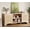 Natural Oak, variant on Litake Rattan TV Stand for 70 Inch TV, Boho Entertainment Center with Cabinets & Open Shelves, Wooden Media Console Table for Living Room, White