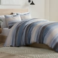 thumbnail image 2 of Vellux Alfie Cotton Sateen Comforter Set, Twin, Blue, 2 of 8