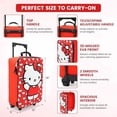 thumbnail image 4 of Fast Forward Hello Kitty 16" Soft Luggage - Cute & Durable Carry-On Suitcase for Travel 16X12X5, 4 of 9