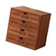 thumbnail image 4 of Organizador de escritorio con 4 cajones Gabinete de almacenamiento de escritorio Cajas decorativas de almacenamiento para el dormitorio, 4 of 9