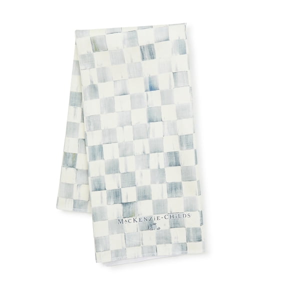 Paño de cocina de algodón MACKENZIE-CHILDS Gris-White Check