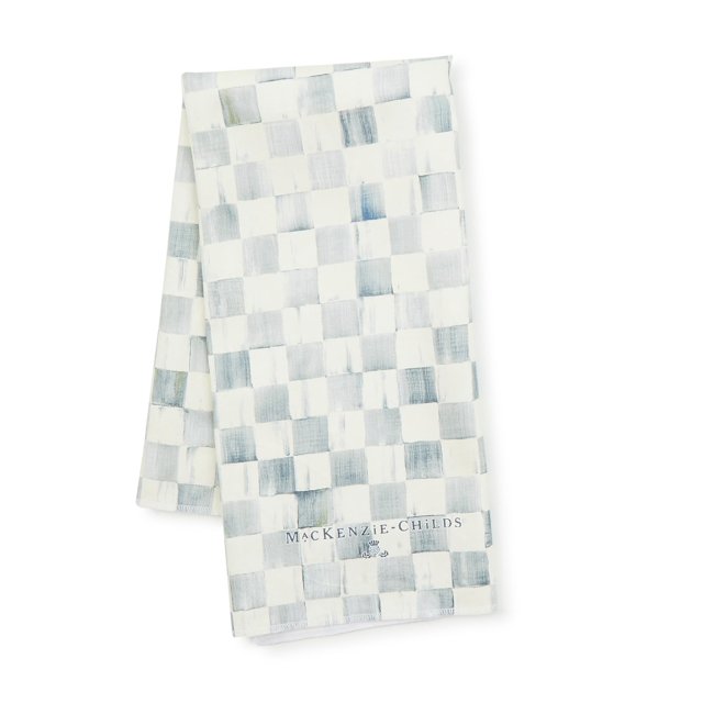 Paño de cocina de algodón MACKENZIE-CHILDS Gris-White Check