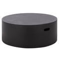 thumbnail image 5 of Safavieh Georgia Outdoor Modern Round Polyfiber Coffee Table, Black, 5 of 9