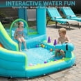 thumbnail image 6 of Ktaxon 7-in-1 Inflatable Water Slide Bounce House with Blower, 147" x 118" x 87", Curved Slide Water Park w/ Splash Pool, Bounce Area & Climbing Wall, Kids Backyard, 6 of 14