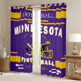 thumbnail image 2 of jejeloiu American Football Theme Curtains and Drapes,Boys Rugby Game Black Out Curtains,Minnesota Sports City Curtains Pack of 2 (52x63 Each) For Kids Child,Luxury Bedroom Decor, 2 of 6