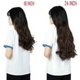 thumbnail image 5 of SHCKE 4 Pieces/set Clip In Hair Extensions 24 Inch Curly Hair Extensions Thickned Hair Extensions Synthetic Fiber Hair Extensions for Women Medium Brown, 5 of 5