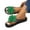 Green, variant on Boho Beach Slides Flip Flop for Women Casual Bohemian Flower Memory Foam Dress Slip on Sandals Indoor Outdoor