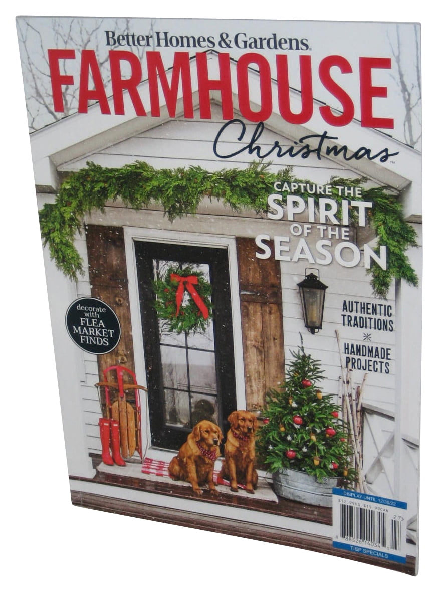 Better Homes & Gardens Farmhouse Christmas 2022 Magazine Book