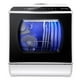 AIRMSEN Lave-vaisselle de Comptoir Portable avec Réservoir d'Eau Intégré de 5 Litres et Fonction Air-Sec, AE-TDQR03, Blanc/noir – image 1 sur 9