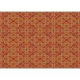 thumbnail image 1 of Ahgly Company Machine Washable Indoor Rectangle Transitional Orange Area Rugs, 8' x 10', 1 of 7