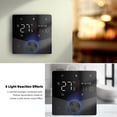 thumbnail image 6 of NFTIGB Central Conditioning Thermostat Touchscreen Wi-Fi Smart Temperature Controller 5+1+1 Programming Dynamic Light Effects Child Lock Display 95-240V 3.54 in / 9 cm BAC-009AL Black, 6 of 9