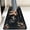 Black, variant on Coffee Kitchen Rug, 20"x48" Coffee Bar Rug Kitchen Runner with Non-Slip TPR Backing Washable Floor Mat Home Decor