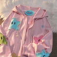 thumbnail image 2 of Sudadera con capucha Screaming Goat Y2K de invierno para jóvenes, manga elegante, kawaii, para mujer, con estampado de invierno, ropa de calle de diseñador, 2 of 5