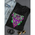 thumbnail image 3 of Neo-Punk Oni Mask Shaped T-Shirt Women -Image by Shutterstock, Female XX-Large, 3 of 4