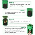 thumbnail image 5 of Gostoto 5 7 10 Gallon Potato Planting Bag with Handles Breathable Non-Woven Fabrics Pot Planter Growing Garden Vegetable Container, 5 of 7