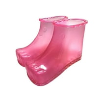 SATRINO Massage Foot Bath Shoes Foot Soaking Bath Basin, Portable Foot Soak Tub Foot Soaker, Foot Spa Shoes Pedicure Foot Spa for Thermal Massage to Promote Blood Circulation (Medium,Pink)