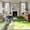 Green, variant on 6'x9' Area Rugs, Zen Stones Water Flowing Indoor Outdoor Area Rug for Living Room Bedroom, Floral Green Forest Washable Bathroom Rugs Kitchen Floor Carpet Mats Home Decor Aesthetic