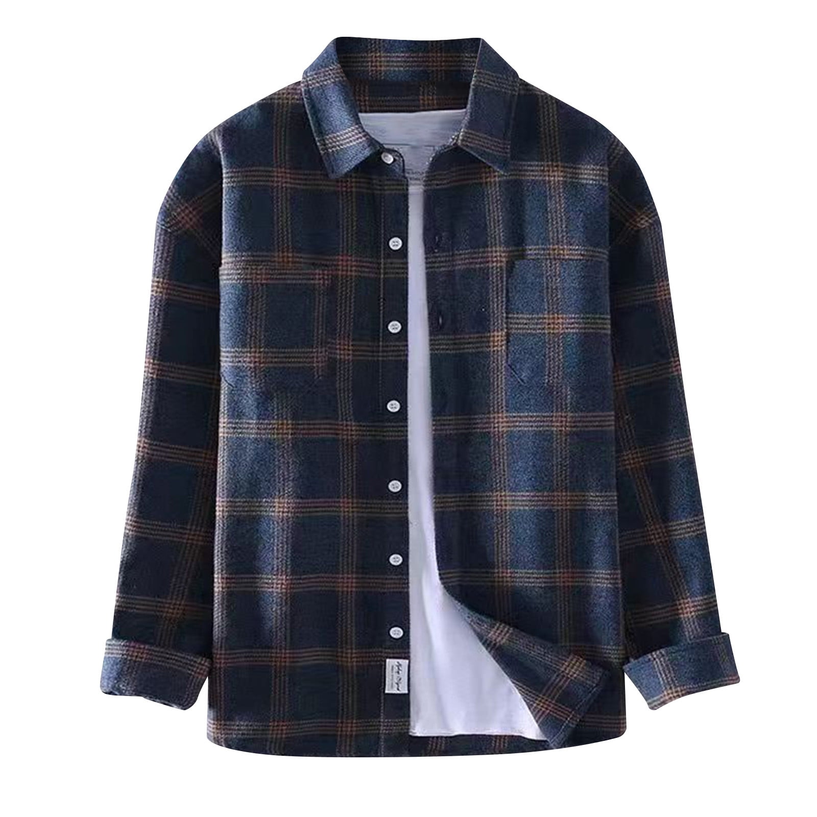 Men's Clothing Shein Plaid Jacket UVEASISHA Plaid Shirt For