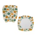 thumbnail image 2 of Chririnla Thanksgiving Office Chair Covers with Pumpkin Print, 2 Pieces Stretchable Durable Polyester Covers for High Back Gaming Chair, 2 of 8