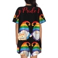 thumbnail image 3 of Lsque Lgbt Gnome Women's Short-Sleeved Pajama Set - 2 Piece Soft and Lightweight Sleepwear Set-Large, 3 of 9