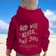 thumbnail image 3 of SGMVNU Hoodies for Girls Boys Inspirational Graphic 12-13 Years Oversized Y2K Hooded Sweatshirt with Pockets Autumn Winter Outfit Red, 3 of 7