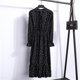 thumbnail image 1 of 2022 Women Blue StripedLong Sleeve neck Basic Dresses Button Split Pleated DressXS Gao Jinjia LED, 1 of 2