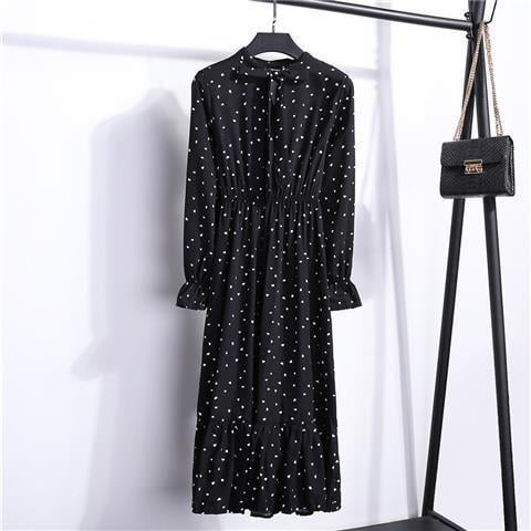 2022 Women Blue StripedLong Sleeve neck Basic Dresses Button Split Pleated DressXS Gao Jinjia LED